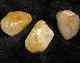 Golden Healer Limonit Quarz Trommelstein