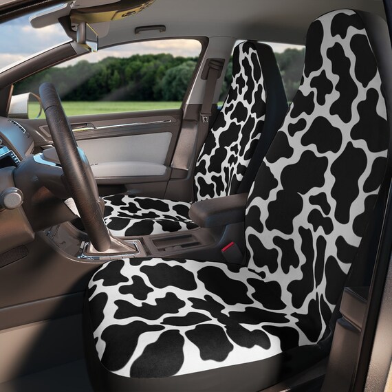 Cow Print Car Seat Covers, Cow Car Seat Covers, Animal Print Car Seat Covers