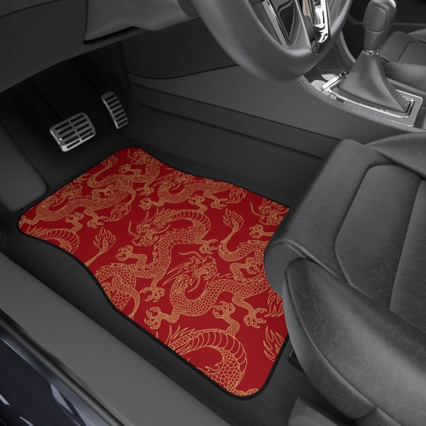 Car Floor Mats Dragon Etsy