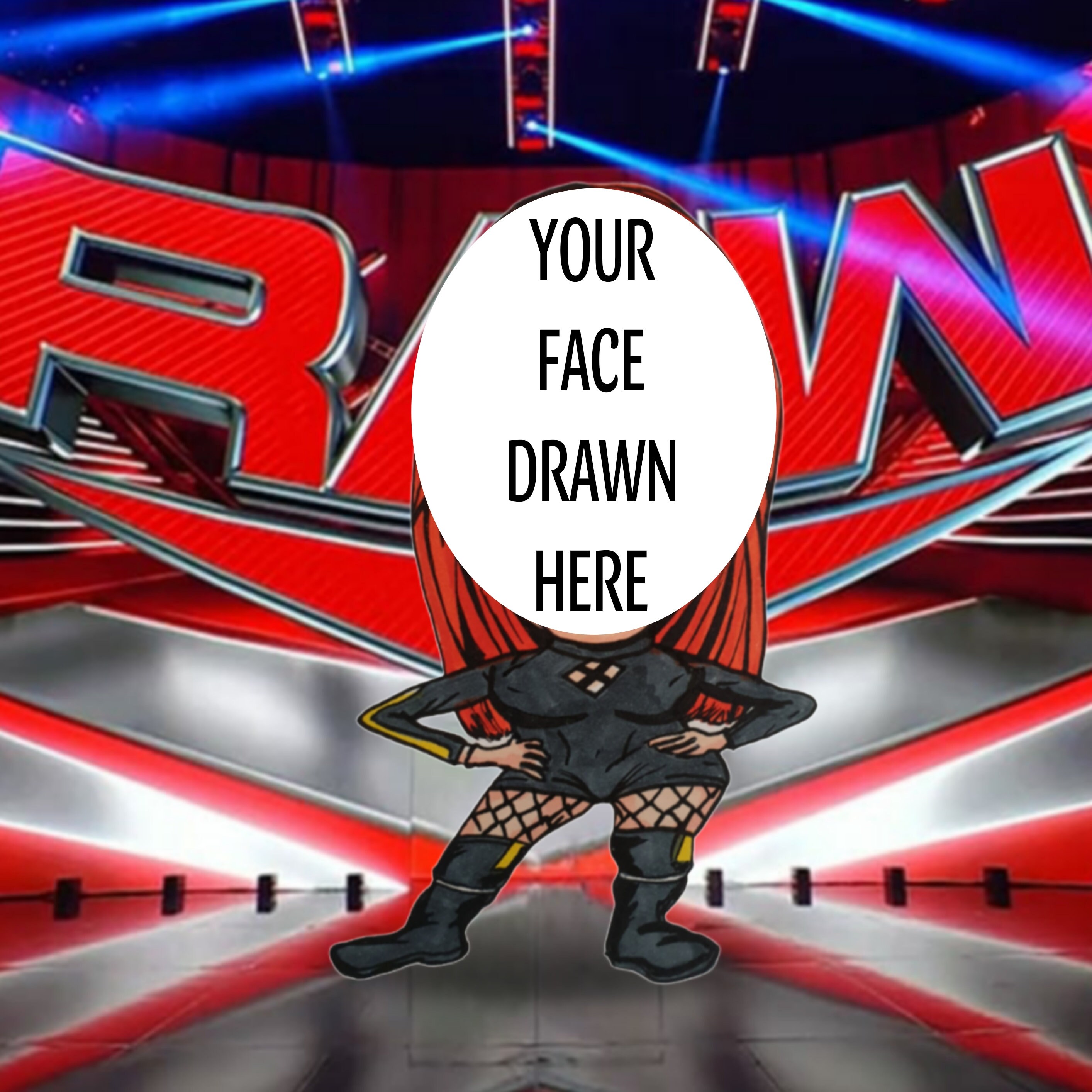 Fully Custom WWE Style Super Star Cartoon Using Your Photos and ..., حجم الصورة 2828x2828