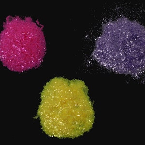 Glitter| Fluorescent Glitter Half Transparent | Art Crafts | Tumbler Embellishment | Medium 1/24&quot; 040&quot;  1.0mm