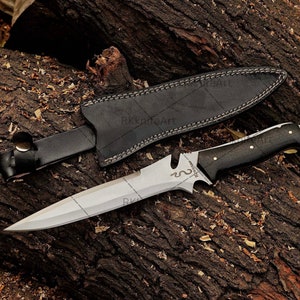 Resident Evil 4 Jack Krauser Custom Knife: Personalized Handmade Bowie Replica, Perfect Birthday Gift, Tactical Tool Knife