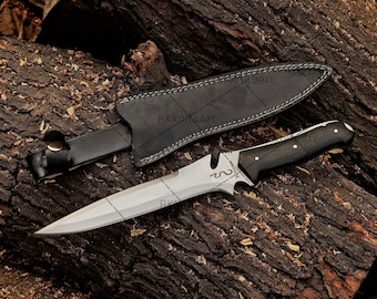 Handmade Jack Krauser Bowie Knife: Resident Evil 4 Replica, Spring Steel