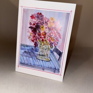 Handmade Bouquet of Flowers Greeting Card