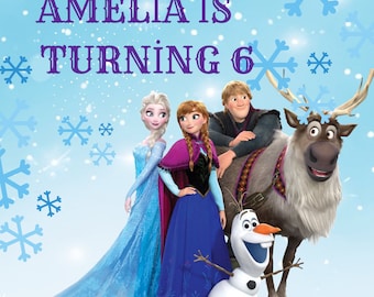 Princess Elsa Birthday Invitation|Winter Snow Birthday Party Invites Template, Printable,Editable Instant Download - DIGITAL |Canva Template