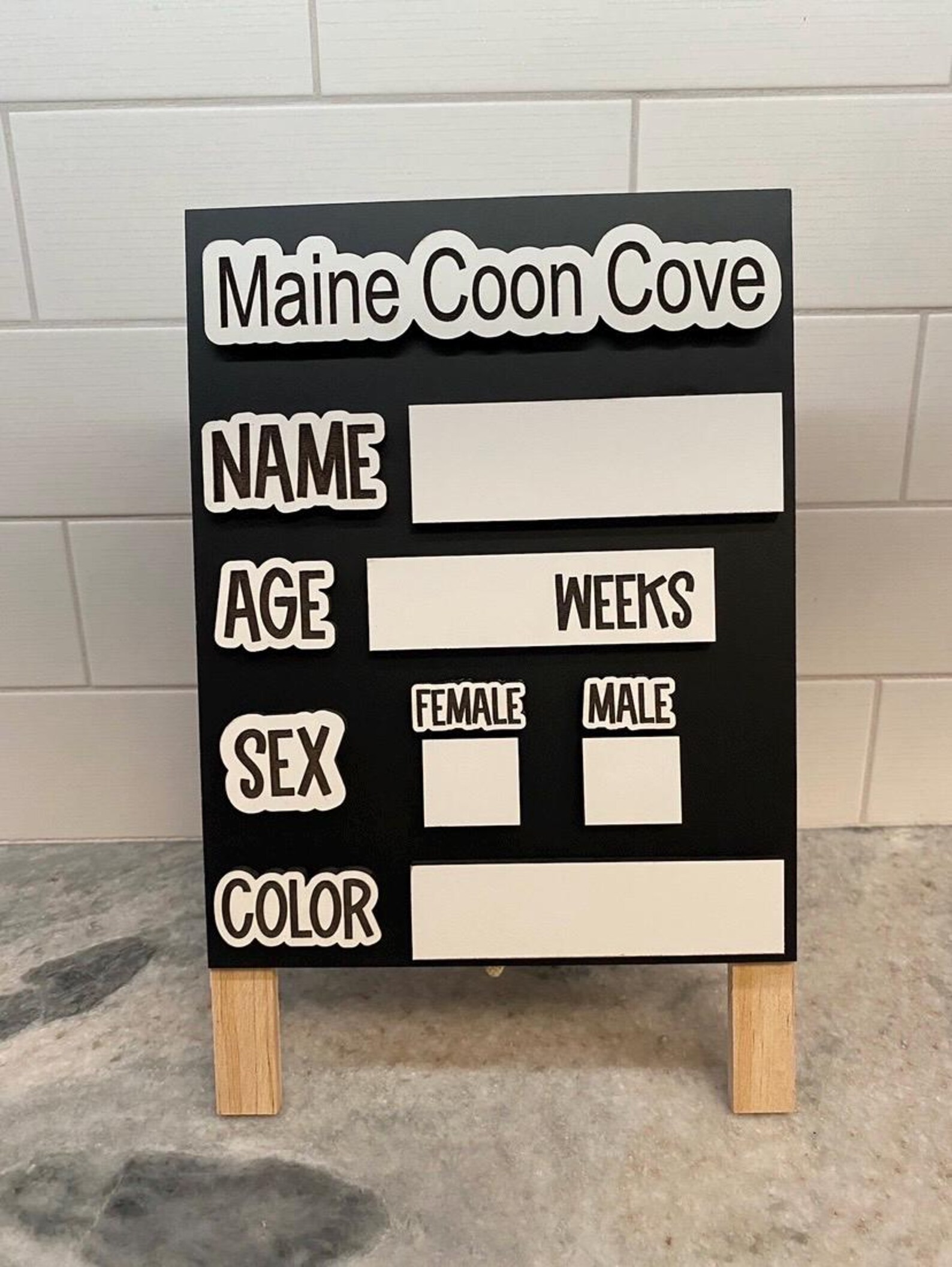 Cattery Sign, Cattery Marker Board Sign, Breeding Signs, Breeding ...