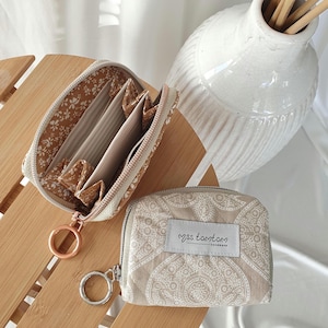 Mini Geldbörse Damen / kleine Geldbörse mit Kartenfach und Münzfach / Mini Portmonnaie mit Münzfach / kleiner Geldbeutel mit Reißverschluss