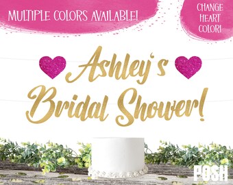 PERSONALIZED BRIDAL SHOWER! ( Name's ) Bridal Shower, Bridal Shower Banner, Bridal Shower, Bridal Shower Banner