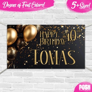 40TH BIRTHDAY BANNER | 40th birthday, 40th, banner, custom banner, birthday banner, party decor, personalized banner, Birthday banner,