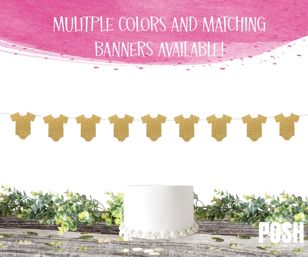 ONESIE GARLAND Garland Baby Onesie Baby Shower Clothesline Baby Shower