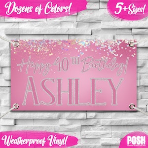 40TH BIRTHDAY BANNER | 40th birthday, 40, 40th, banner, custom banner, birthday banner, party decor, personalized banner, Birthday banner,