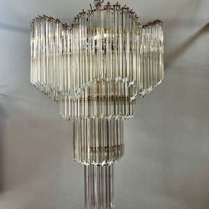 Cascade chandelier with Murano glass