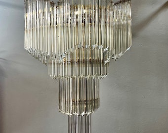 Cascade chandelier with Murano glass