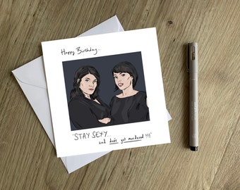 MFM Card, My Favourite Murder Birthday Card - Hand drawn Original MFM Birthday Card