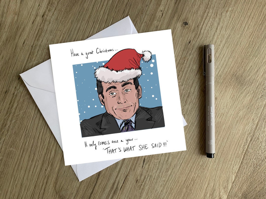 Michael Scott Christmas Card 