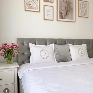 Personalize Embroidering Pillowcase for Adults and Kids Custom Text Embroidery Pillow Cover Monogrammed Pillow Bridal Shower Gift for Her