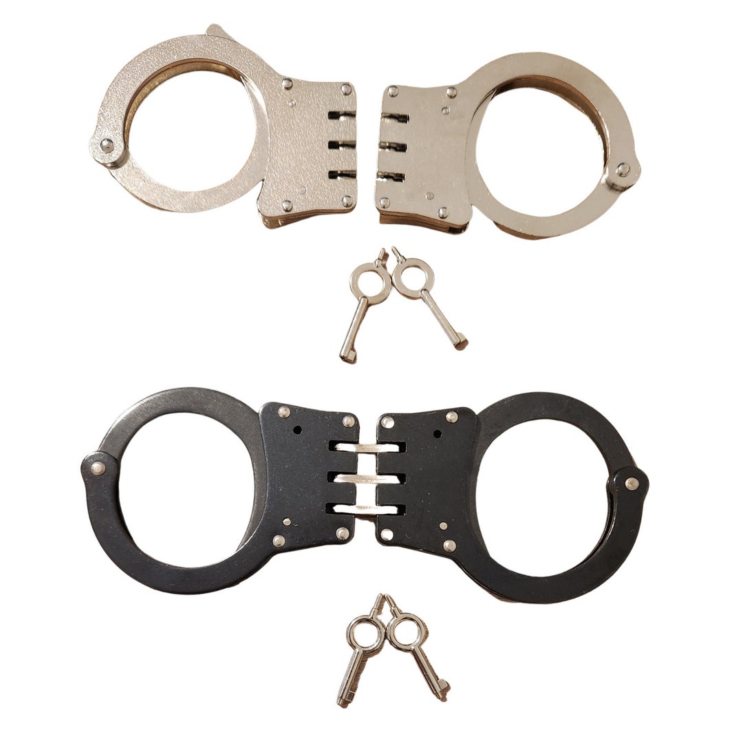 Universal Handcuff Handcuff Black and Silver Color Option Etsy