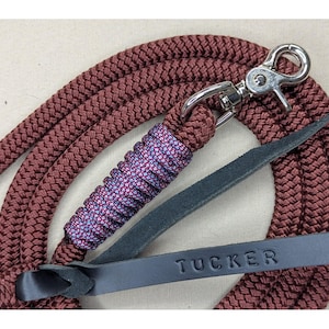 Miniature Horse and Pony Lead Rope: Custom Paracord Wrap, Nylon Yacht Rope (4ft-12ft)