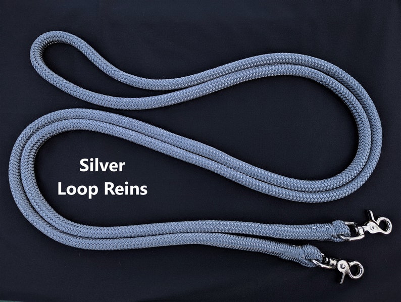 ROPE REINS With PARACORD, Finesse Reins, Loop Rope Reins, Double ...