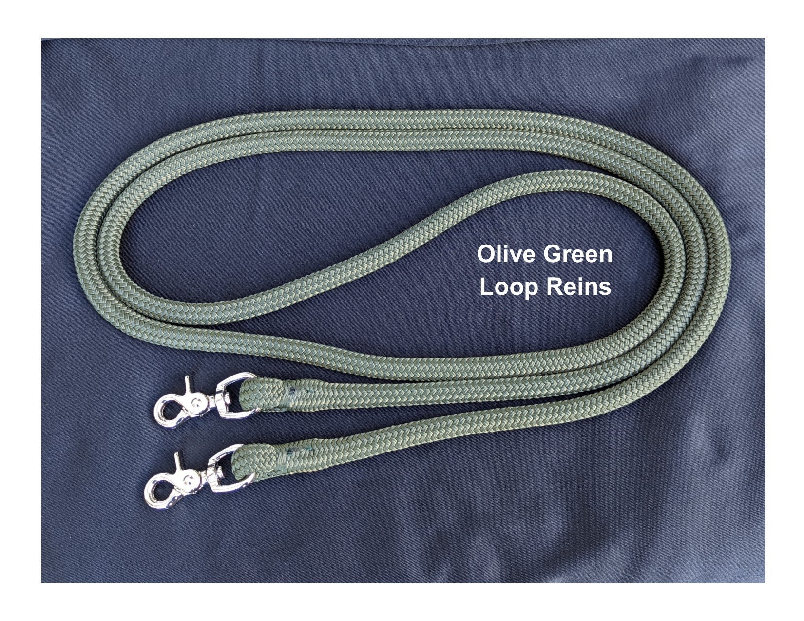 ROPE REINS With PARACORD Finesse Reins Loop Rope Reins - Etsy