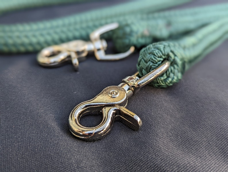 SPLIT REINS With PARACORD Rope Reins Double Braided Nylon - Etsy