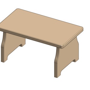 3D Model to illustrate the STL's included in the CNC machine files.