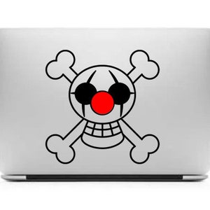Jolly Roger Pirate Themed Vinyl Decal with “Glowing” Eyes and Nose for  Macbook Laptops and More! – AZ Vinyl Works
