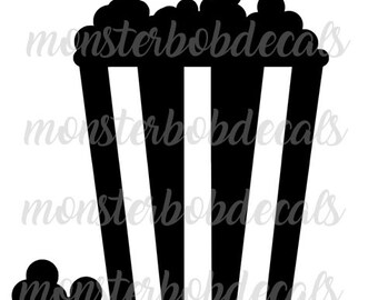 Popcorn svg digital download