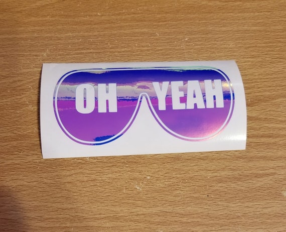 Macho Man Randy Savage Oh Yeah sunglasses vinyl decal, WWE, wrestling, old school