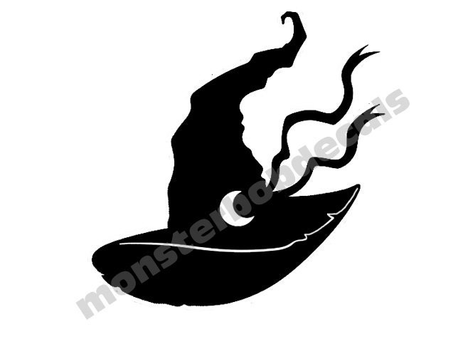Witch Hat decal horror movie halloween laptop sticker