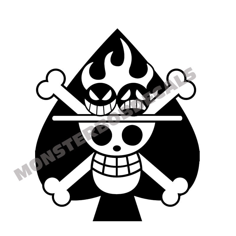 Onepiece Luffy Anime Pirate Pirata Logo Skull Caveira - Custom