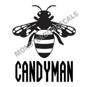 Candyman vinyl decal, horror movies, slashers