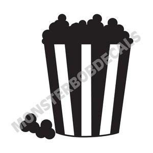 Popcorn Bucket vinyl decal