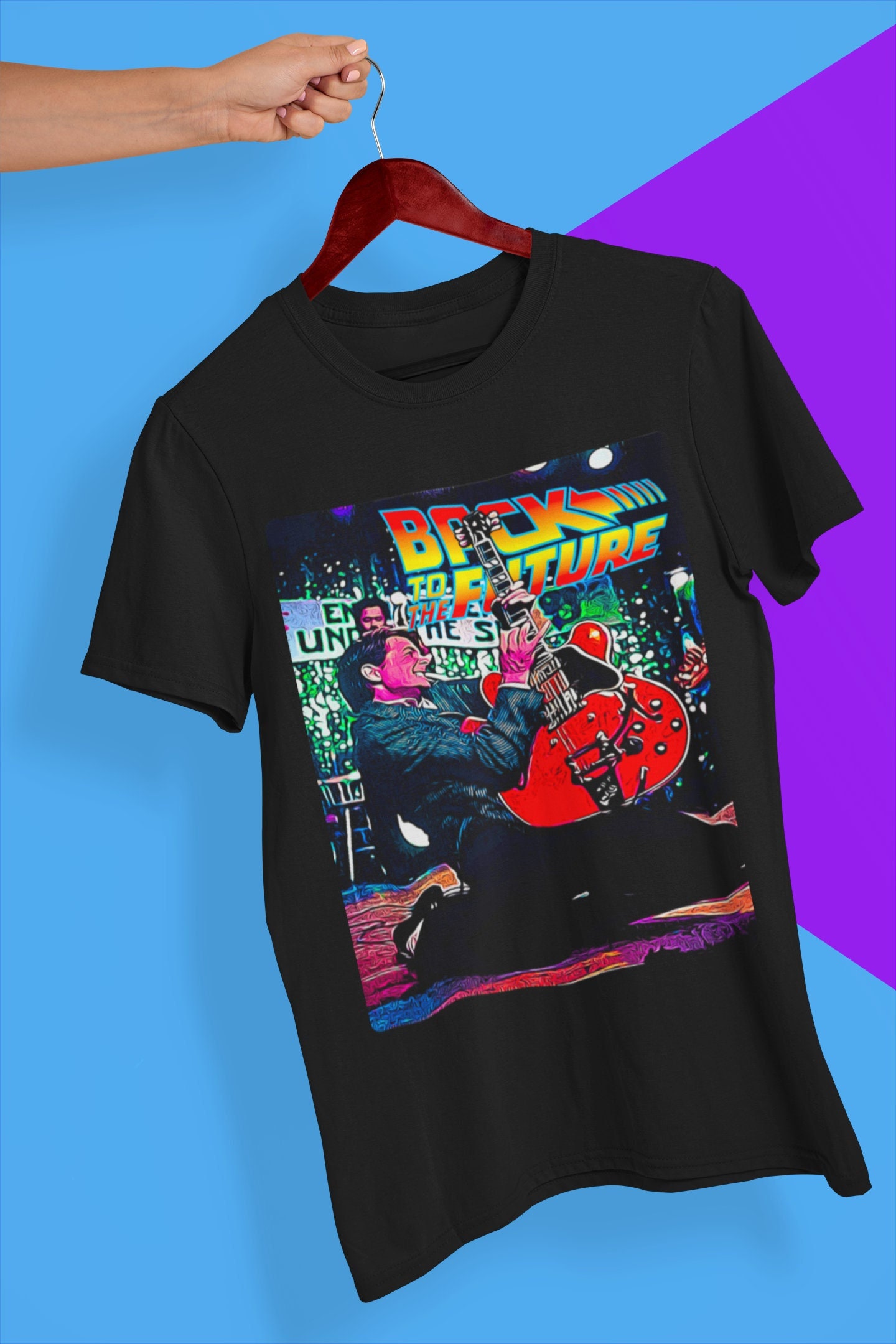 Back to the Future Poster Style Soft T Shirt, Back to the Future Movie Shirt