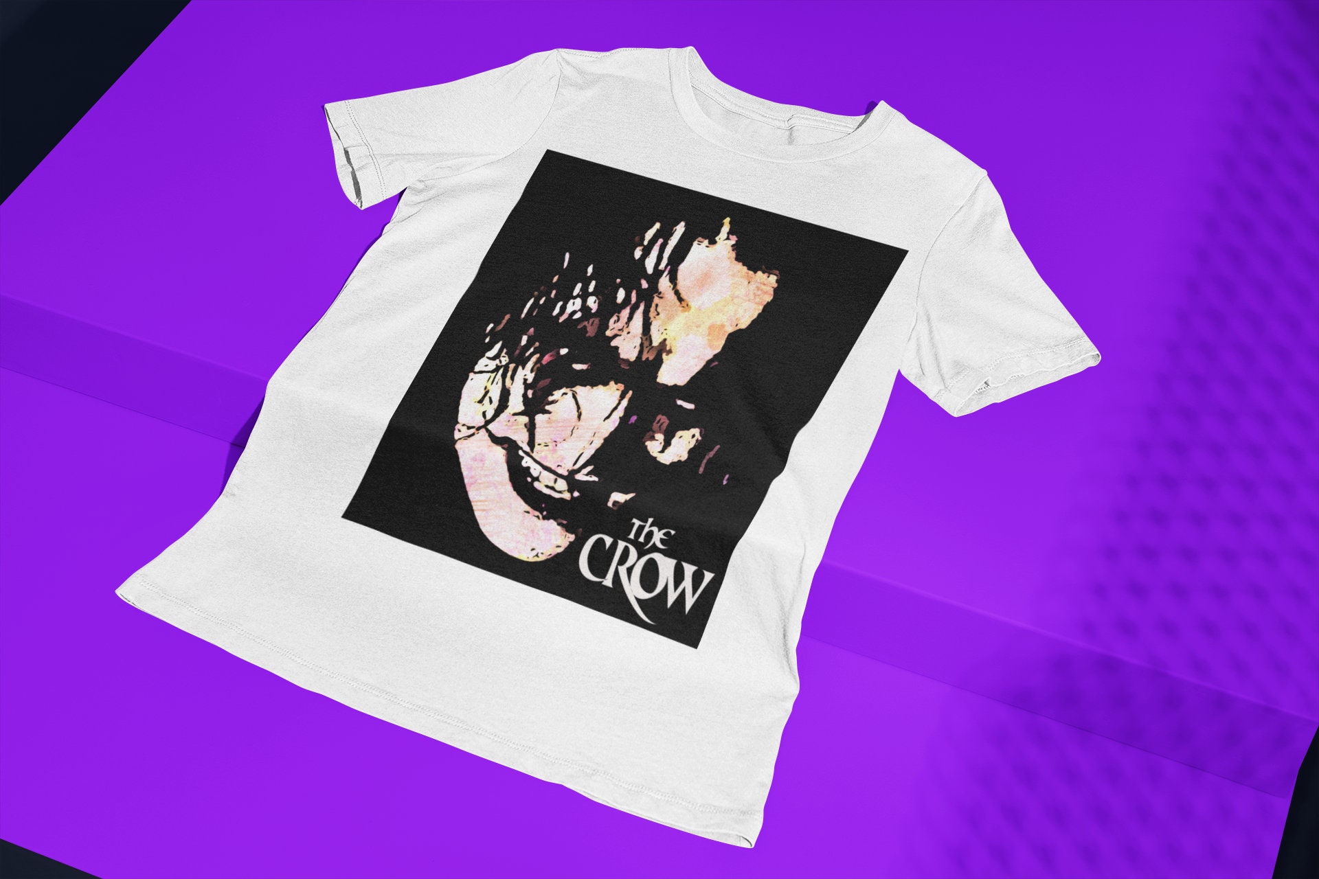 The Crow Movie Soft TShirt, The Crow Poster T Shirt, 90s Movie Shirt Designed & Sold By Ian Perry