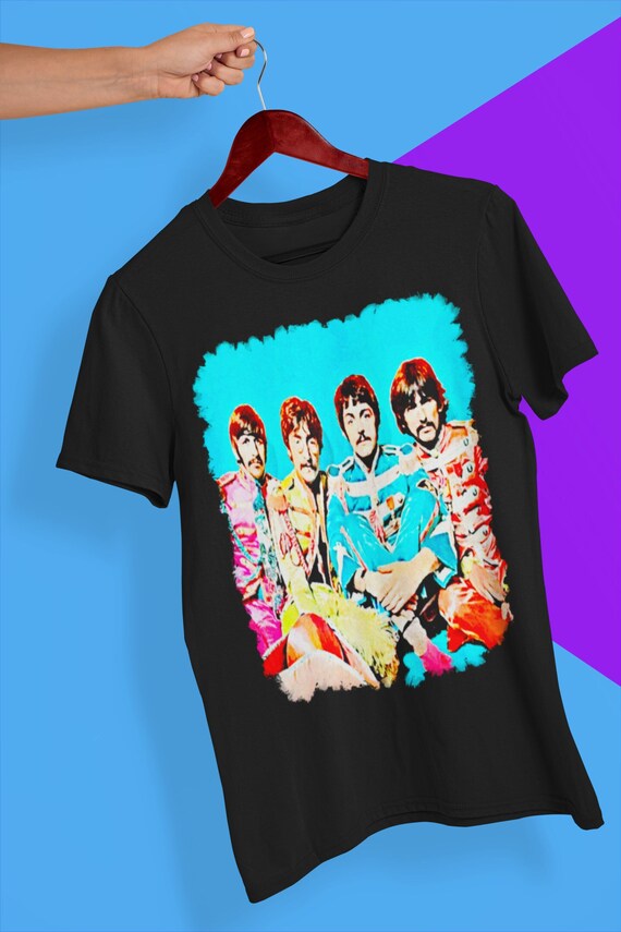 The Beatles Sgt. Pepper Band TShirt chemise Beatles idée Etsy France