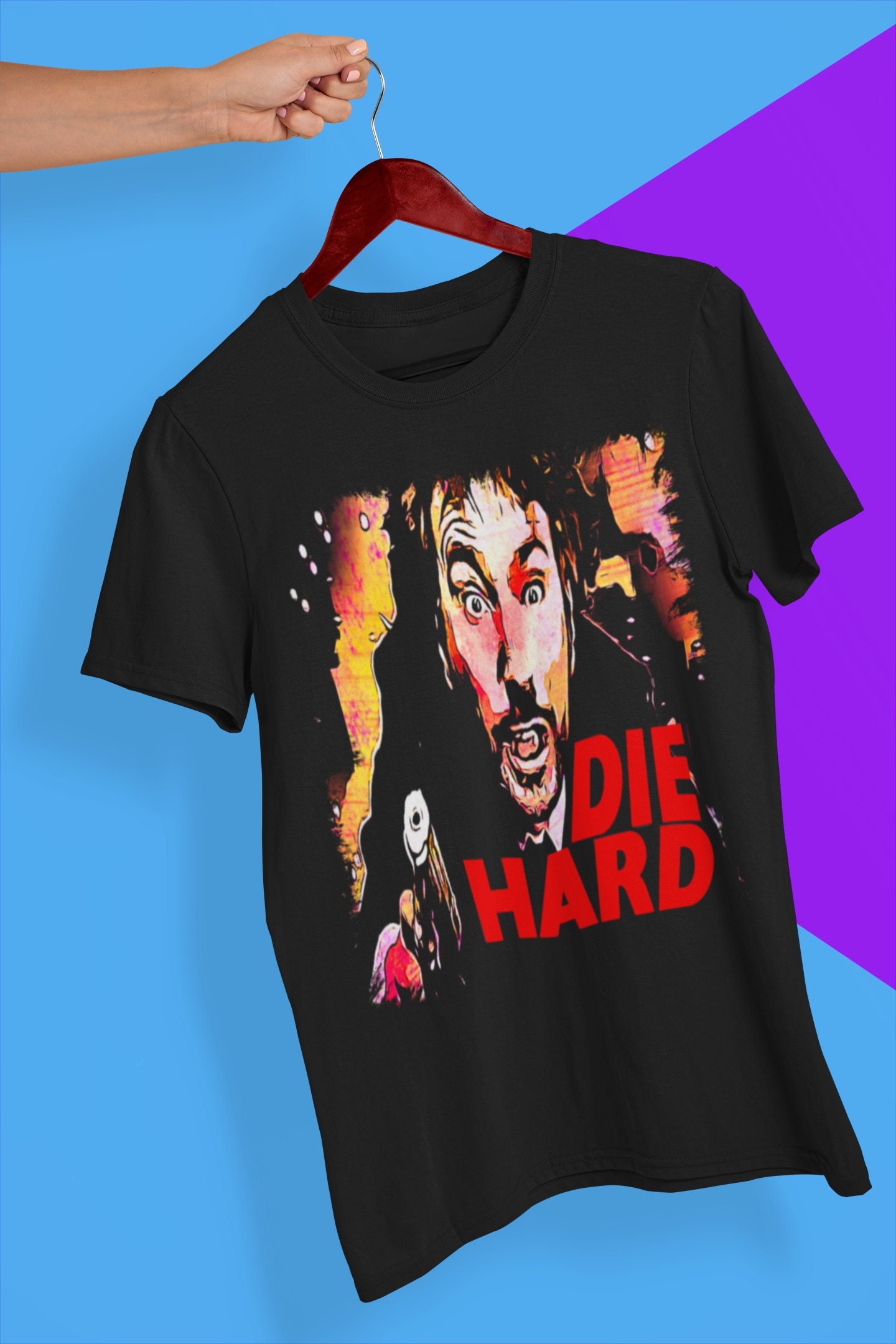 Die Hard Movie Soft T-Shirt, Die Hard Poster T Shirt, 80s Movie Shirt