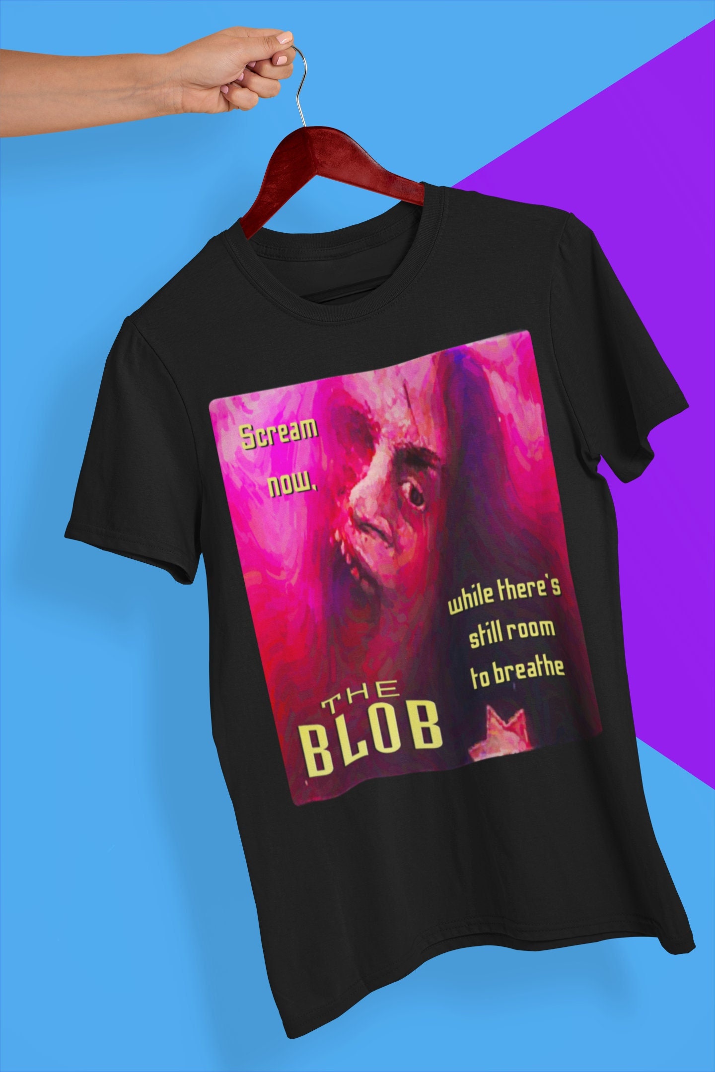 Discover The Blob Poster Style Soft T-Shirt, The Blob Movie Shirt