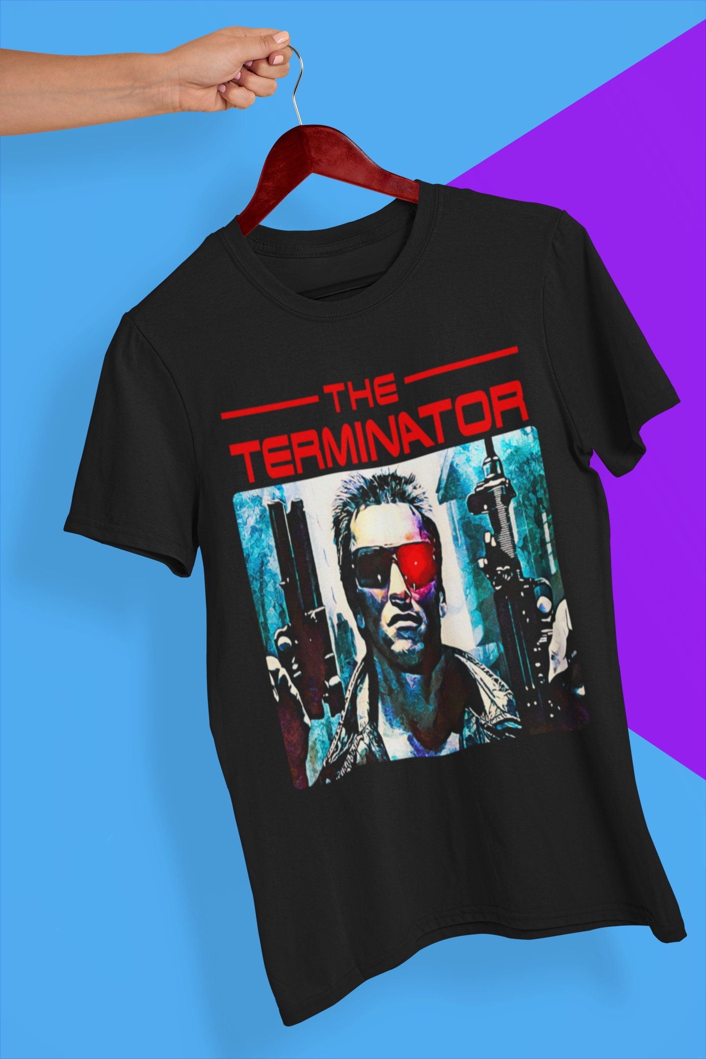 The Terminator Soft T-Shirt, Terminator Movie Poster Shirt, 80s Movie Nostalgia