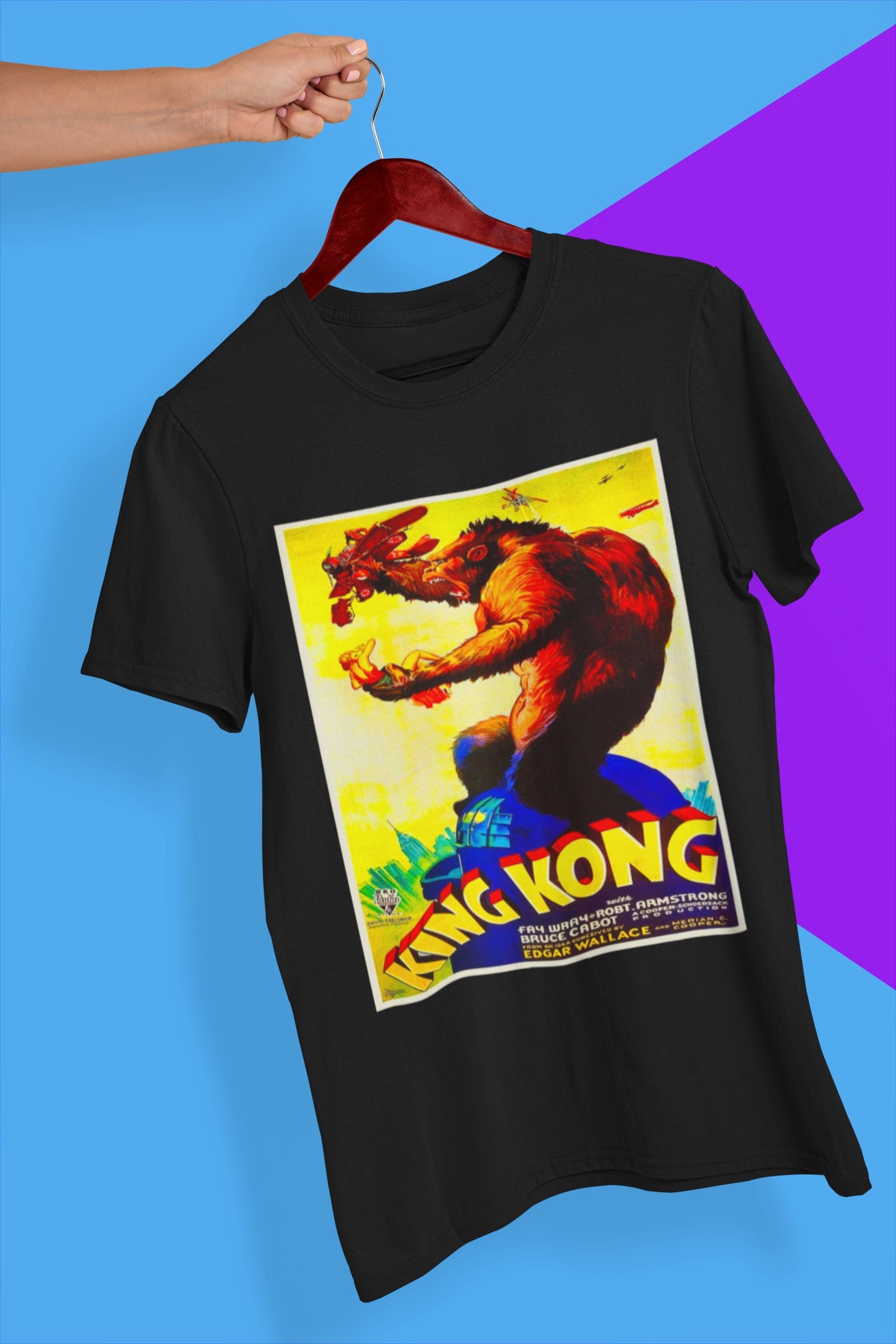Discover King Kong Soft T-Shirt, Classic Monster Movie Poster T Shirt