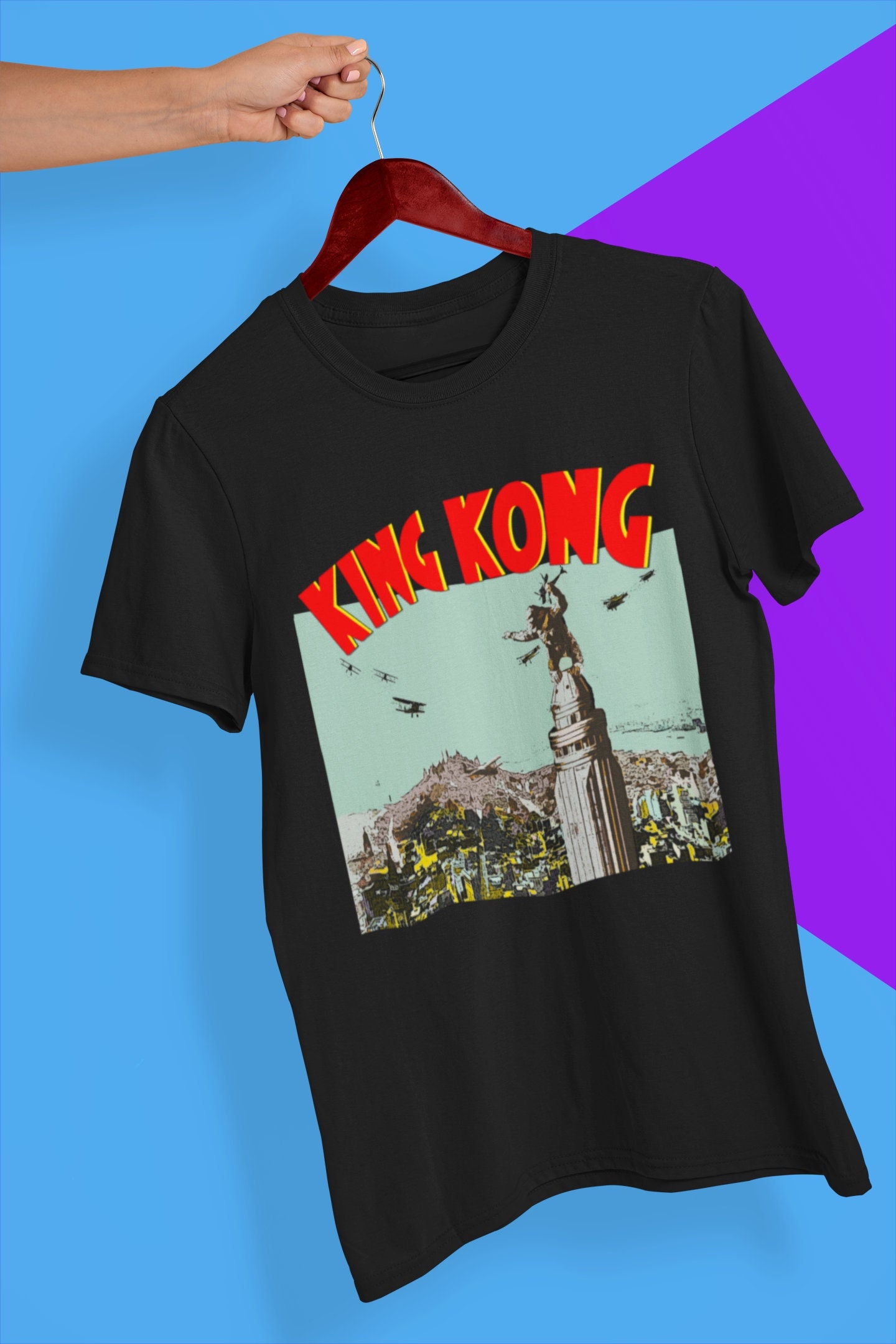 Discover King Kong Soft T-Shirt, Classic Monster Movie Poster T Shirt