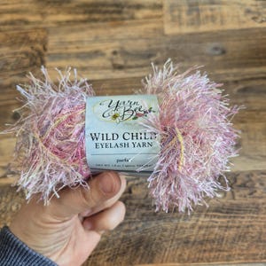 3 Skeins Yarn Bee Wild Child Eyelash Yarn, Parfait #90227, Lot 7881, Discontinued Vintage Novelty Yarn for Knitting or Crochet, pastel shade