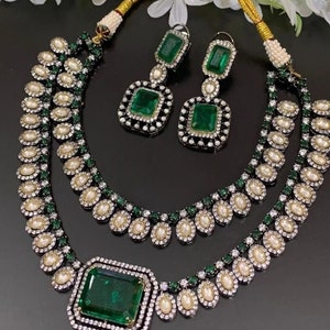 Manish Malhotra Replica Design Kundan Semi Precious Stones Jewelry