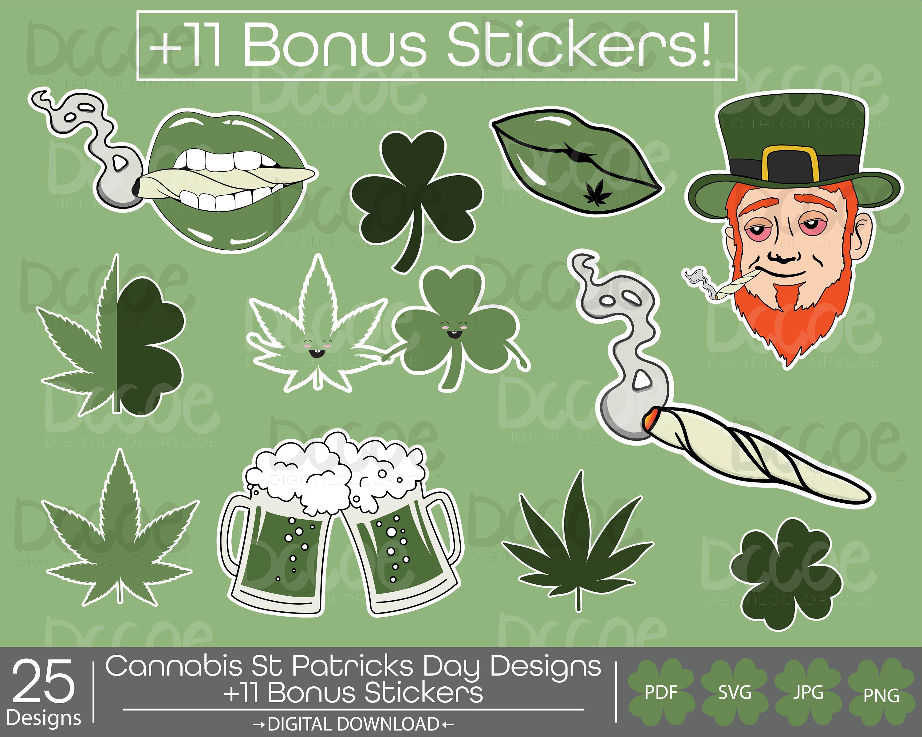 st patricks day weed clover