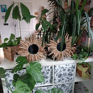 Treibholz-Spiegel-Wandkunst, dekorative Spiegelkunst, Treibholz-Wandkunst, Strandspiegel-Wanddekoration, Geschenk zur Wohnungserwärmung