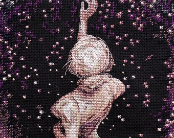 DIY Cross Stitch Kit Wish Star Needlepoint Embroidery Set Craft Kit Cross-Stitch Pattern Handmade Gift Stitching Supplies Art Set