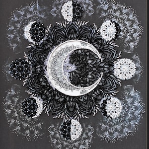 DIY Bead Embroidery Kit Selena&#39;s Dance Moon Beaded Needlepoint Craft Set Beading Kit for Embroidery Stitching with Beads Beadwork Art Set
