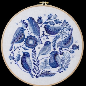 DIY Cross Stitch Kit Wind Melody Needlepoint Embroidery Set Craft Kit Counted Cross-Stitch Pattern Handmade Gift