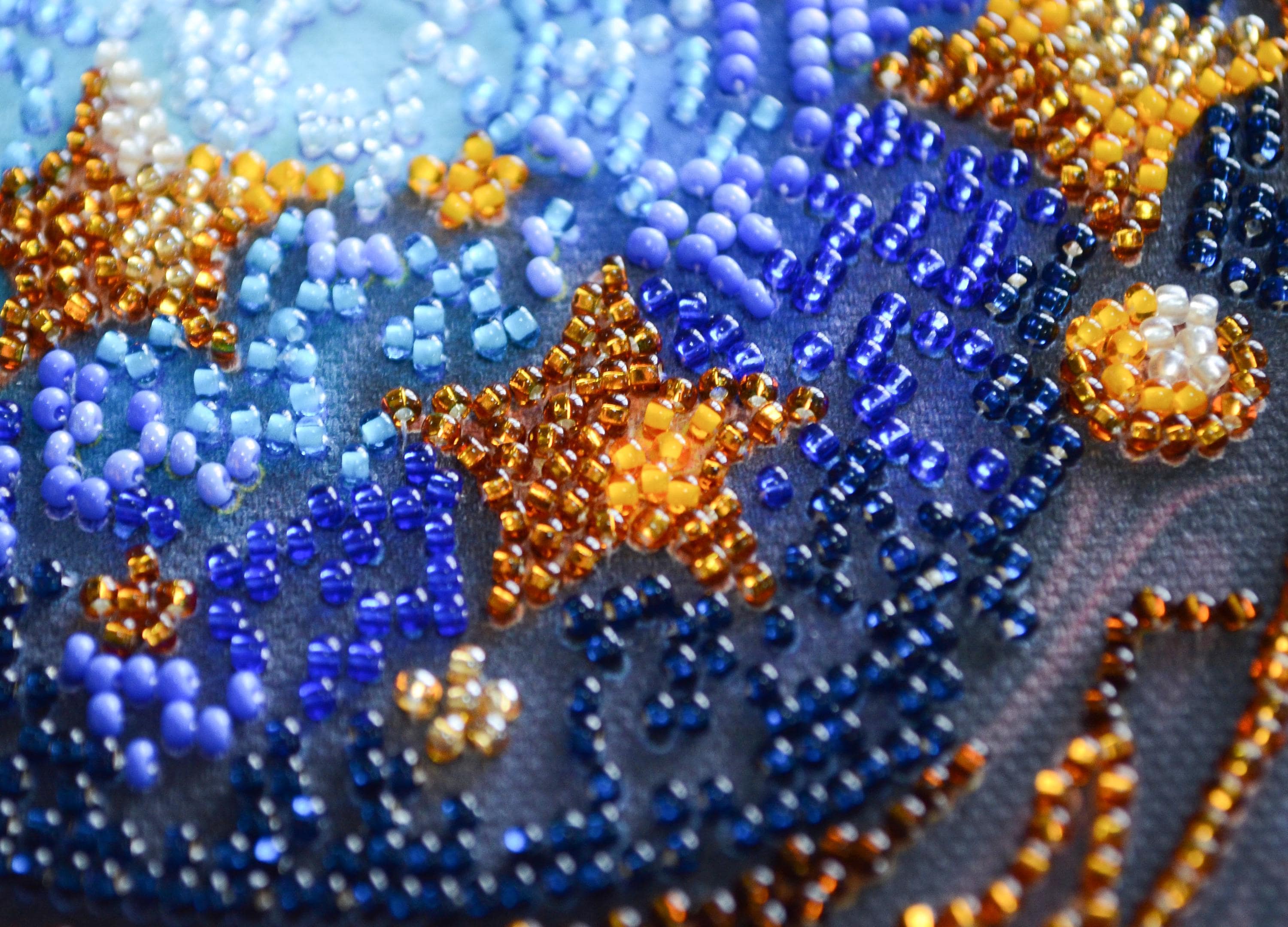 ビーズ刺繍キット マジカルムーン＆スターズ Abris Art Craft with