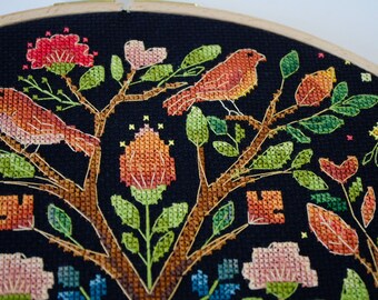 クロスステッチキット 森の木の物語 動物と自然のデザイン DIY 刺繍